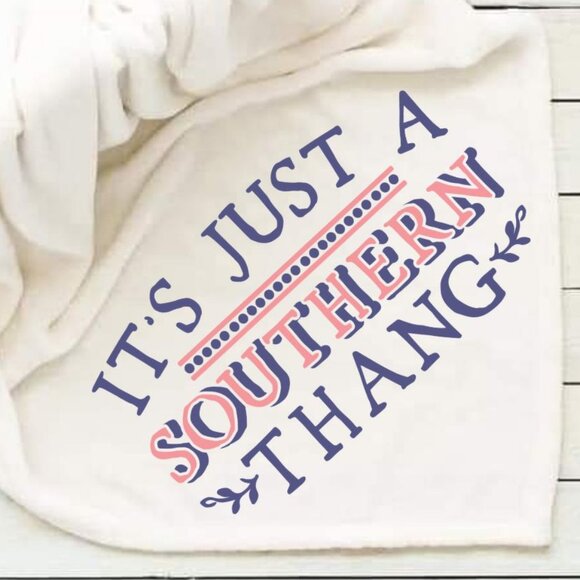 Southern Thang Western Throw Blanket 50x60 - Picture 2 of 2